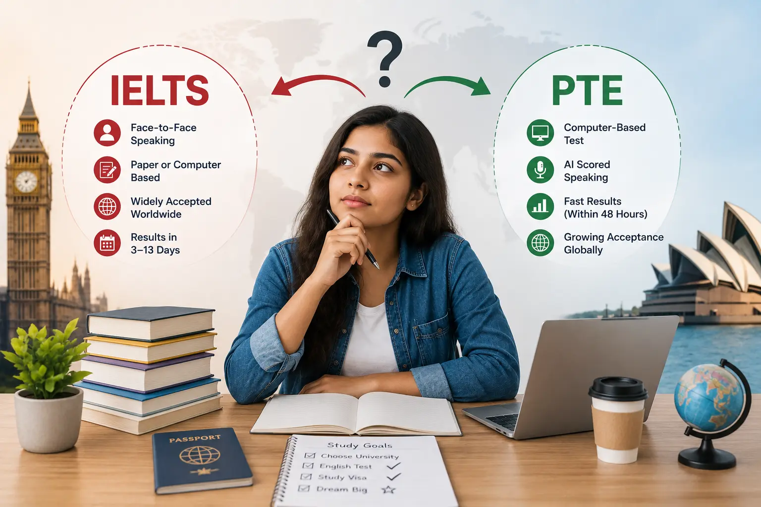 IELTS vs PTE: Which English Test Should You Choose for Your Study Visa?