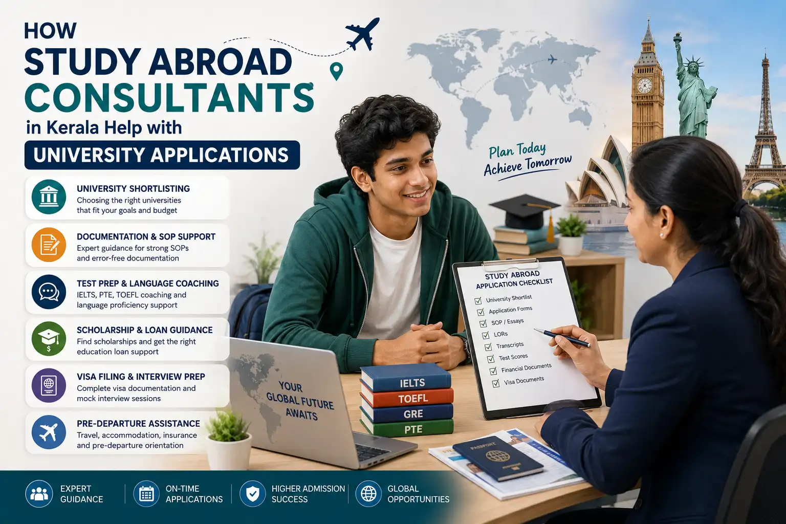 How Study Abroad Consultants in Kerala Help with University Applications